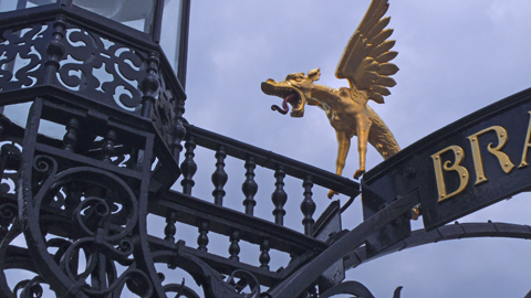 Annual Awards 2016: Gilded dragon detail from the restoration of the Colcutt Fountain on Richmond Hill